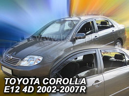 Ветровики вставные для Toyota Corolla E120/130 (2002-2007) седан / Тойота Королла [29375] (HEKO)