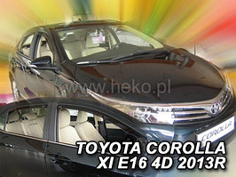 Ветровики вставные для Toyota Corolla E160/170 (2013-2019) седан / Тойота Королла [29636] (HEKO)