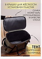 Термосумка холодильник Sled 96 л (хаки, черная), фото 3