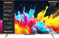 65" Телевизор SKYWORTH 65Q66G QLED, 4K Ultra HD, черный, СМАРТ ТВ, Google TV