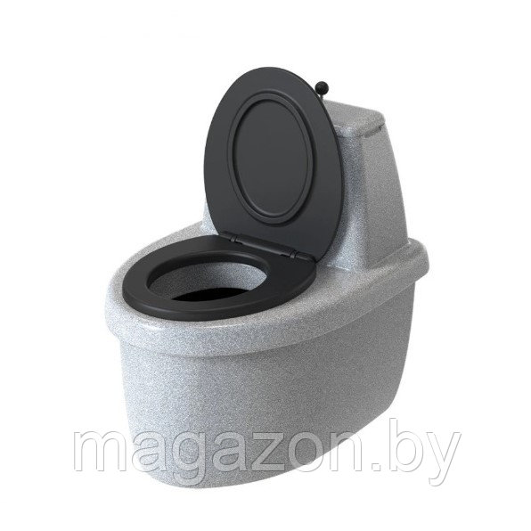 Торфяной туалет Rostok Комфорт белый гранит