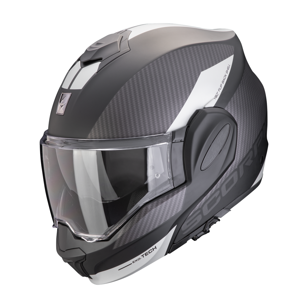 Шлем SCORPIONEXO EXO-TECH EVO TEAM Matt Black-Silver L