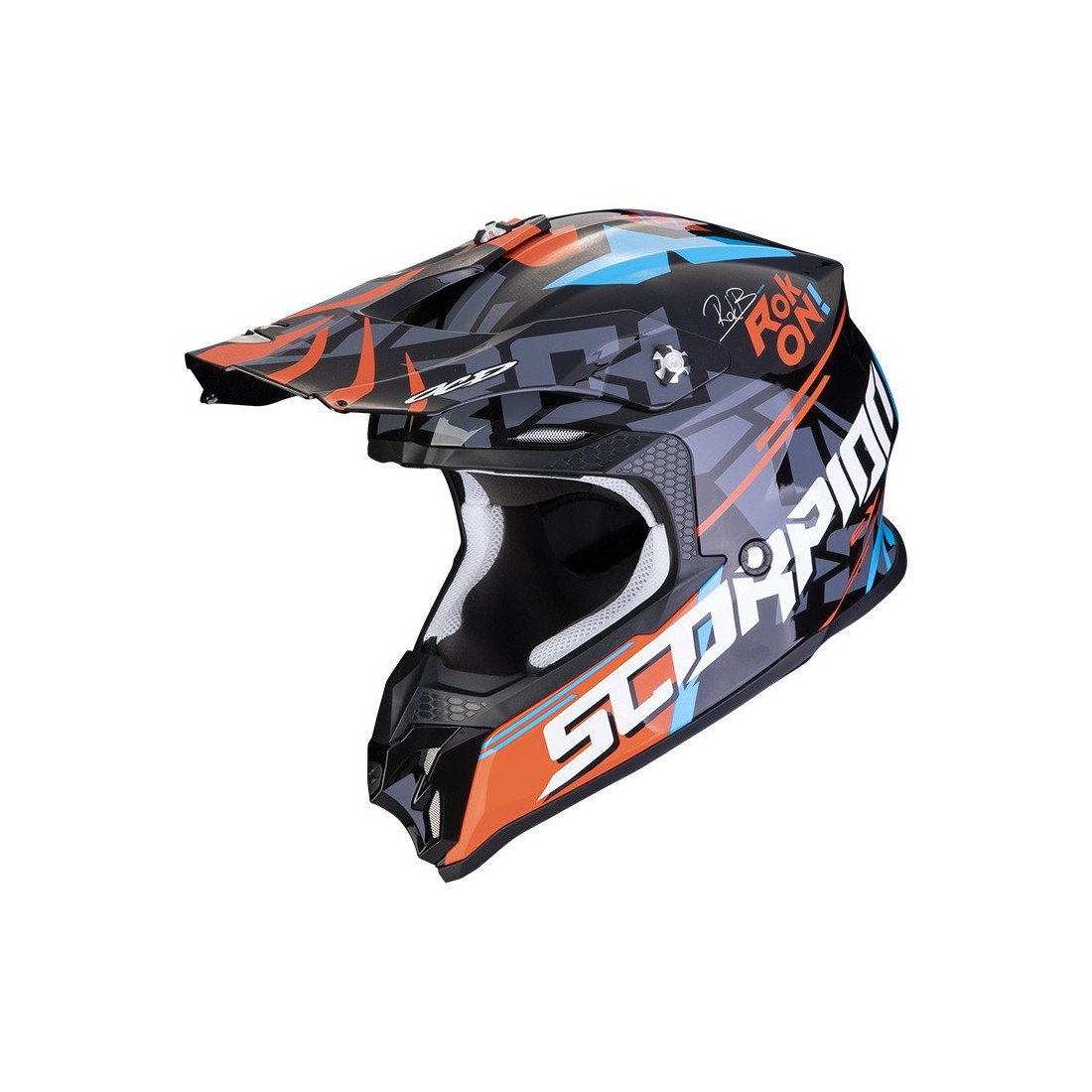 Шлем SCORPION EXO VX-16 EVO AIR ROK Black-Orange L