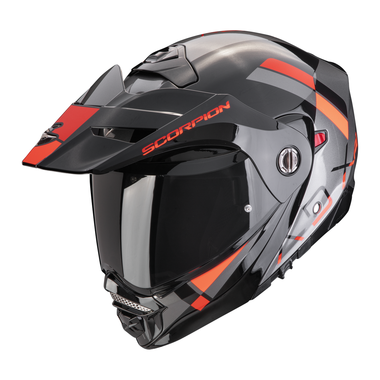 Шлем SCORPIONEXO ADX-2 GALANE Silver-Black-Red L