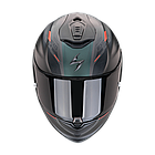 Шлем SCORPION EXO-1400 EVO II AIR LUMA Matt Black-Green M, фото 2