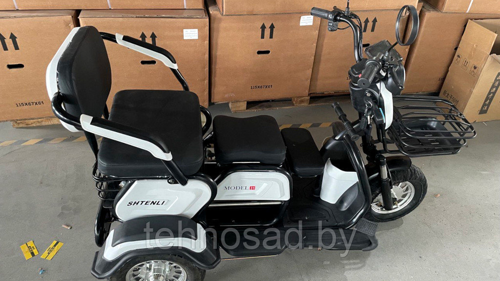 Электрический трицикл SHTENLI Model 31 SLA (20Ач 48В) - фото 4 - id-p229337882