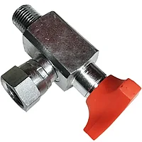 Кран манометра G1/4"-F G1/4"90°