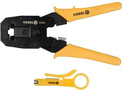 Пресс-клещи для обжима и зачистки кабеля (RJ45, RJ10, RJ11, RJ12) "Vorel"