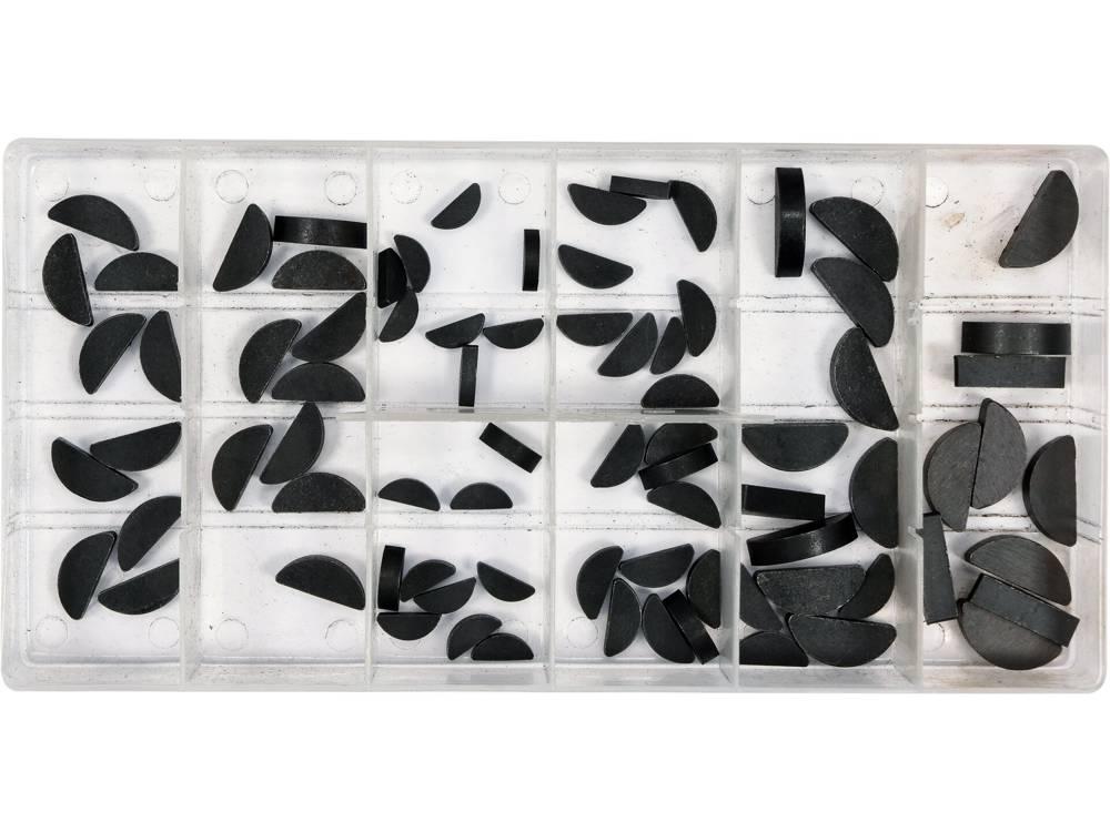 Шпонки полукруглые (набор 80шт) "Yato"