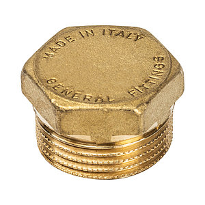 Заглушка латунная НР 1/2" General Fittings арт. 260040H040000A