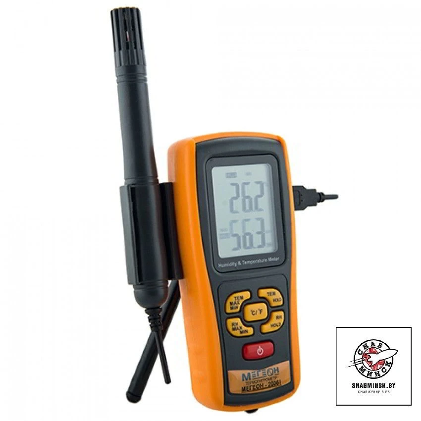Термогигрометр с выносным зондом и термопарой МЕГЕОН 20061