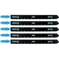 Полотна для электролобзика по металлу и Al 106x130x1,0мм 21TPI (5шт) "Yato