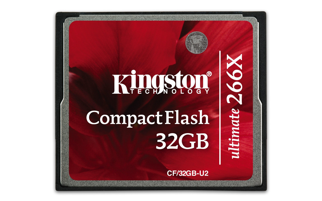 Карта памяти Kingston CompactFlash Ultimate 266x 32 Гб - фото 1 - id-p33616449