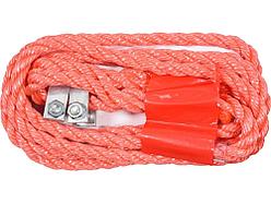 Трос буксировочный плетеный с 2 скобами 4 метра до 3500кг "Vorel"