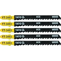 Полотна для электролобзика по дереву 75х100х1,3мм 6TPI (5шт) "Yato"