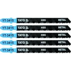 Полотна для электролобзика по металлу и Al 75x100x1,0мм 24-10TPI (5шт) "Yato"