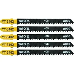 Полотна для электролобзика по дереву 75х100х1,2мм 8TPI (5шт) "Yato"