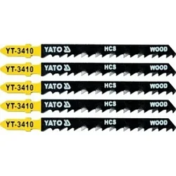 Полотна для электролобзика по дереву 75х100х1,4мм 6TPI (5шт) "Yato"