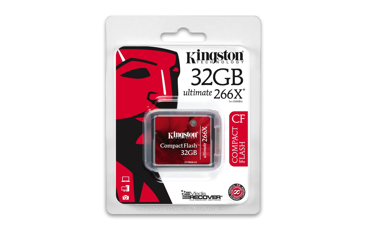 Карта памяти Kingston CompactFlash Ultimate 266x 32 Гб - фото 3 - id-p33616449