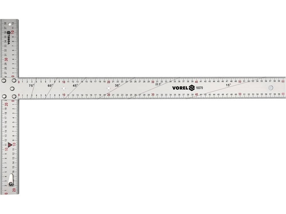 Угольник алюминиевый  600х390мм "Vorel"