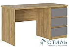 Стол письменный Бостон СП-001 - Серый Шифер / Дуб Крафт золотой (МК Стиль), фото 2