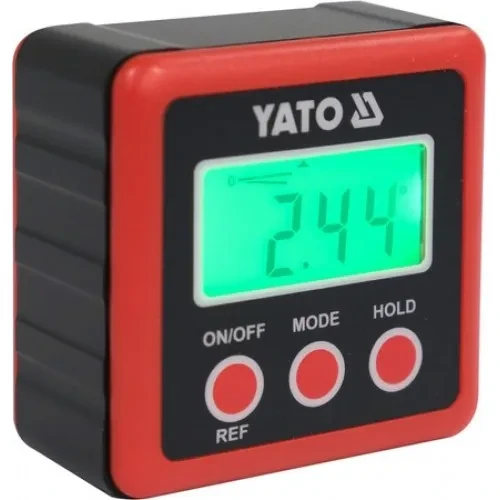 Угломер электронный 58x58x32мм., диапазон 4х90°, LCD "Yato"