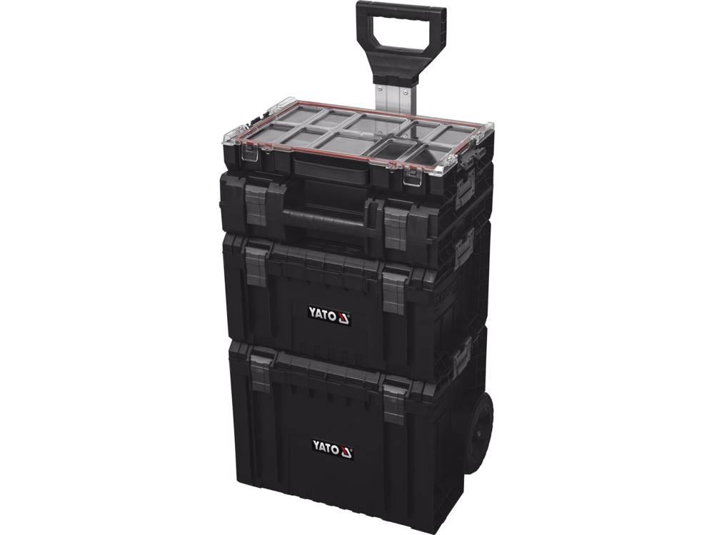 Тележка 4-х сегментная со съемными ящиками 770х450х380мм S12 "Yato"
