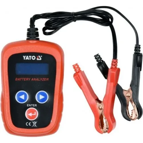Тестер аккумуляторов цифровой 12V, CCA200-1200A LED "Yato"