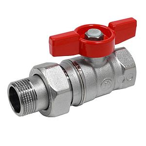 Кран шаровой прямой с американкой 1 1/4" полнопроходной Giacomini R859 арт. R859X329