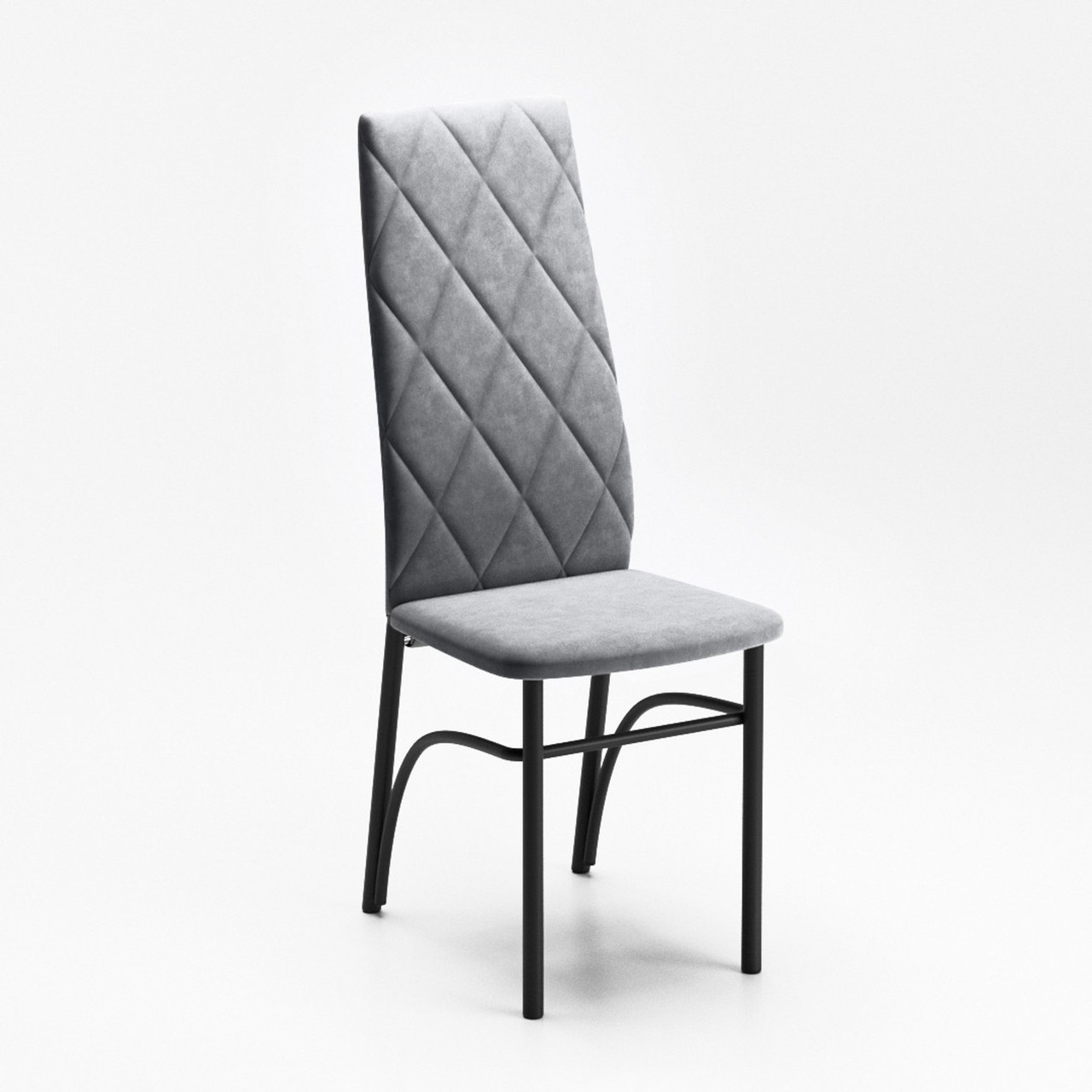 Стул Малибу ткань бренди 23 (grey)/каркас черный