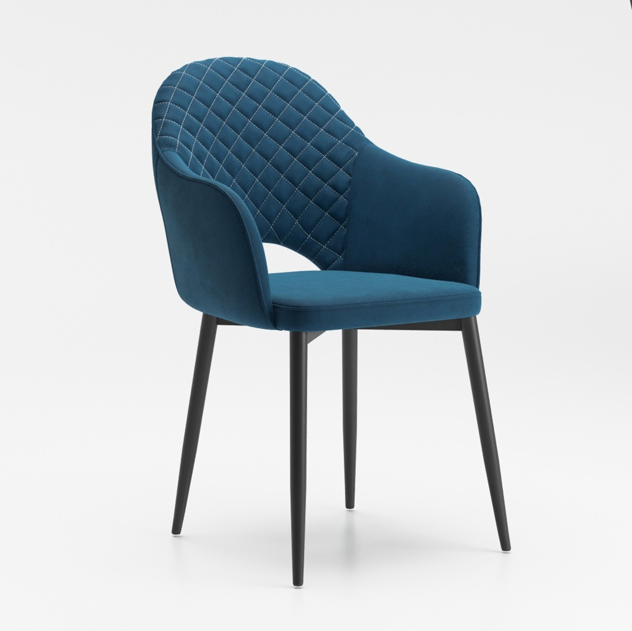 Стул Кристи ткань бренди 08 (classic blue)/каркас черный