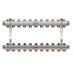 Коллекторная группа для отопления на 11 выходов AV Engineering AVE162 арт. AVE16200111