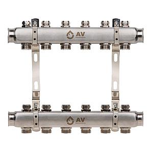 Коллекторная группа для отопления на 6 выходов AV Engineering AVE162 арт. AVE16200106