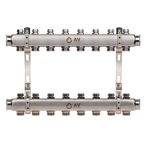 Коллекторная группа для отопления на 8 выходов AV Engineering AVE162 арт. AVE16200108