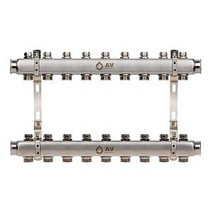 Коллекторная группа для отопления на 9 выходов AV Engineering AVE162 арт. AVE16200109