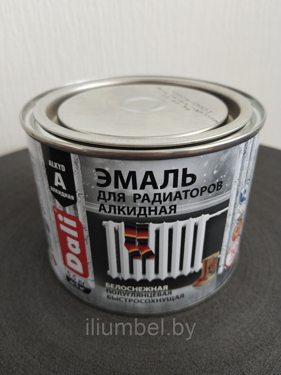 Эмаль для радиаторов алкидная белая Dali 0,5 л