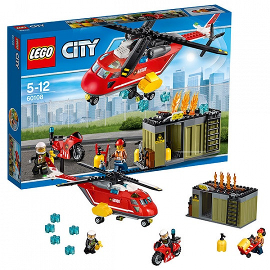Конструктор Лего 60108 Пожарная команда быстрого реагирования Lego City