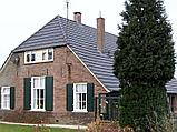 Двухжелобчатая черепица Nelskamp D 13 Ü (старинный чёрный ангоб), фото 4