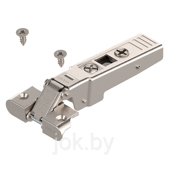 CLIP top петля для узких АЛЮМ. рамок, накладная, чашка петли на саморезы