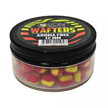 Бойлы нейтральной плавучести (Wafters) "Aroma Free" (без аромы) желто-красный 12мм