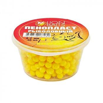 Lion Baits Пенопласт рыболовный "Кукуруза" (желтый) 4-7мм 50мл