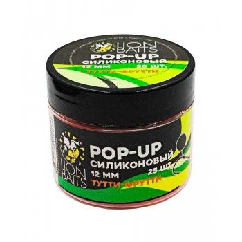 Lion Baits Бойлы плавающие Pop-Up Силиконовый "Тутти-Фрутти" 12мм (25шт)