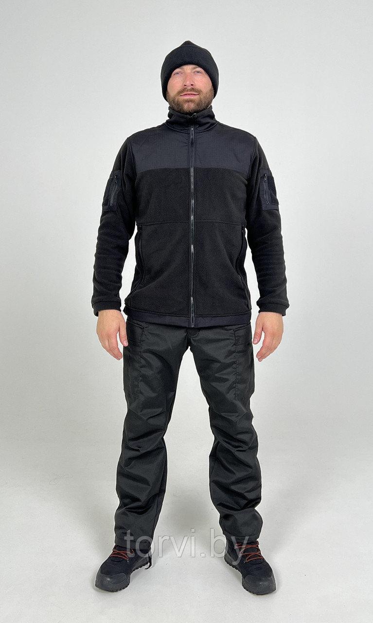 Брюки тактические BDU Premium, с флисом, размер 2XL, рост 176-180, черный