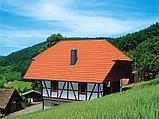 Двухжелобчатая черепица Nelskamp D 15 Ü (натуральный красный), фото 5