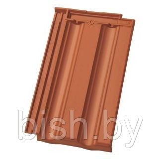 Двухжелобчатая черепица Nelskamp NIBRA DS 10 (красный ангоб)