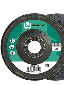 CIBO Круг доводочный Rebel One Ø125x22мм S line плотность 5 на стекловолокне, SAG/5/125, 5414889022315 (BE)