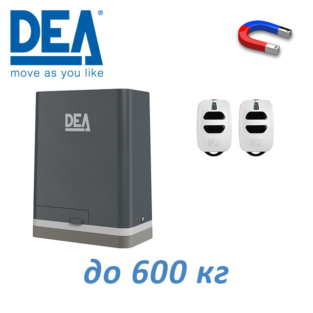 Комплект электропривода для откатных ворот DEA LIVI 6/XE/M, с магнитными концевиками