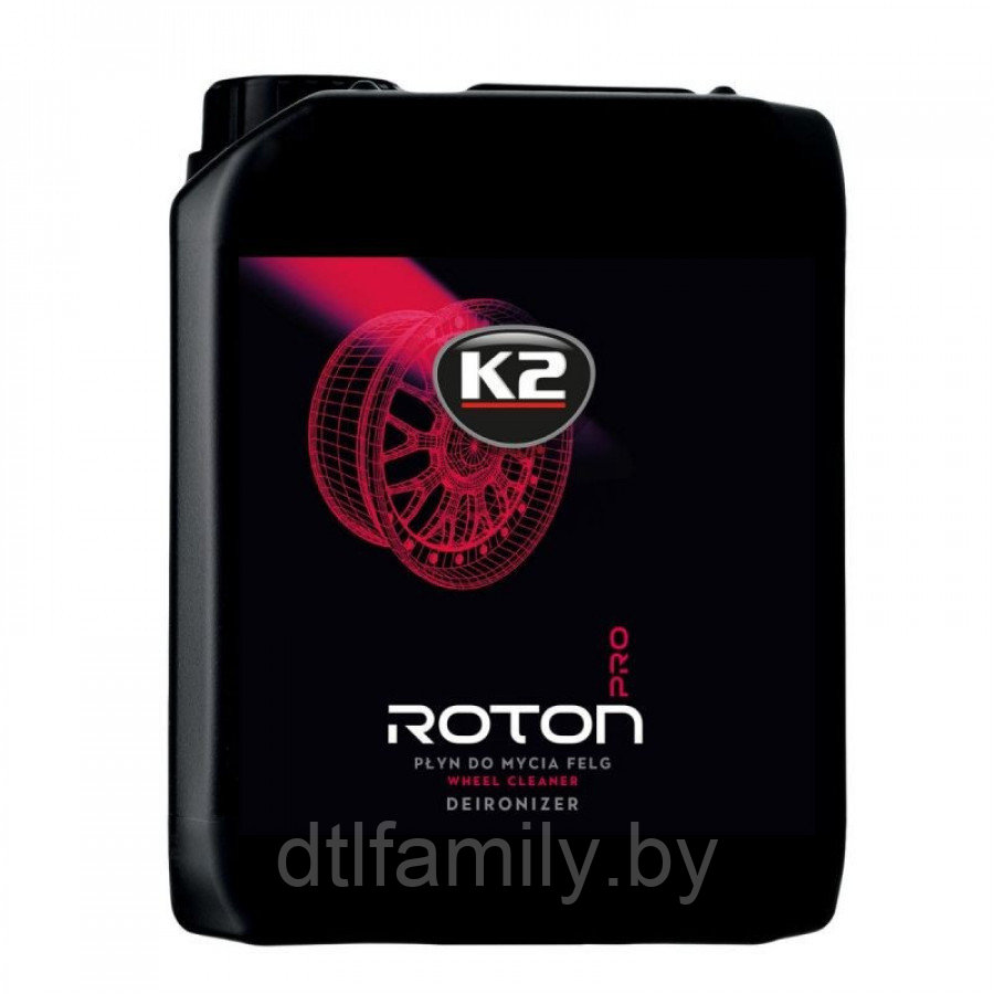 Очиститель дисков и кузова с индикатором K2 ROTONPRO 5л.-нейтральный гель для удаления металлических загр-ний.