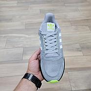 Кроссовки Adidas ZX 500 RM Grey Aqua, фото 3