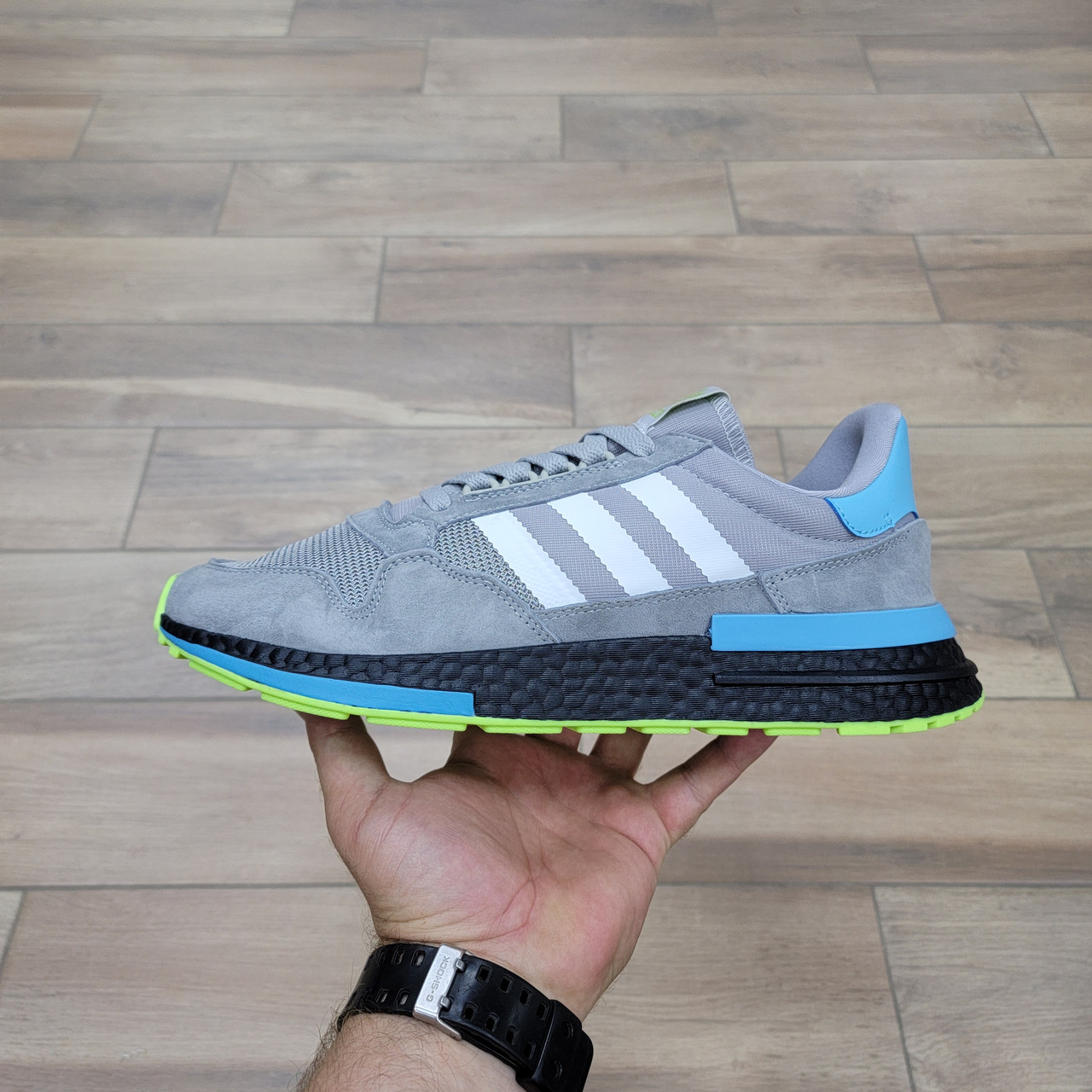 Кроссовки Adidas ZX 500 RM Grey Aqua